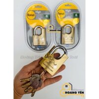 Ổ Khóa Treo Chống C.ắt Cầu 5cm, Khoá Nhà Chống Tr.ộm Roman gồm 5 chìa vi tính chống dò bi cao cấp, khóa móc bằng đồng