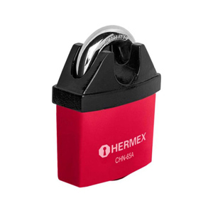 Ổ khóa treo thép bọc nhựa chống cắt 65mm Hermex CHN-65A