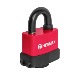 Ổ khóa treo thép bọc nhựa chống cắt 50mm Hermex CMR-50