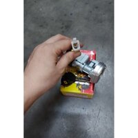 Ổ khóa trước và bộ khóa trước+ sau của xe Wave S110, hàng Vương Niệm, có chìa dẹp, xoắn và 6 cạnh