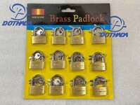 Ổ KHÓA VALI THAU MINI VỈ 12 CÁI - NHỎ MÀ CÓ VÕ