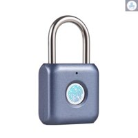 Ổ Khóa Vân Tay Chống Trộm Mini Sạc USB 20 Dấu Vân Tay Chống Văng IPX2 Dùng Cho Xe Đạp Lugga B130