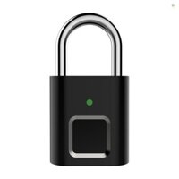 Ổ khóa vân tay Cửa hàng khóa sinh trắc học 10 vân tay 3 đèn LED Đèn báo an ninh không cần chìa khóa Khóa thông minh Mini cho tủ khóa phòng tập thể dục Ba lô Vali
