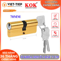 Ổ khóa Việt Tiệp 2025 ổ khóa rời 2 đầu 70mm cho bộ khóa cửa chính gồm 3 chìa được phân phối chính hãng bởi KOk