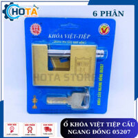 Ổ Khoá Việt Tiệp Cao Cấp Cầu Ngang Chống Cắt Đồng Thau 6 Phân 3 chìa mã 05207 VIỆT TỆP