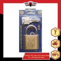 Ổ Khoá Việt Tiệp Treo Đồng Bấm Loại Nhỏ 61 x 38 Ống Phi 6mm 146638MB