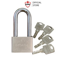 Ổ khóa ZORO 5 phân càng dài,chìa muỗng - bấm khóa không cần chìa, chống cắt chống trộm cao cấp