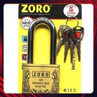 Ổ khóa ZORO 6 phân bông lúa,càng dài,chìa đạn⚡FREE SHIP⚡ khóa bấm không cần chìa,Ổ Khóa chống trộm