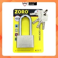Ổ khóa ZORO 6 phân càng dài,chìa muỗng - Ổ khóa càng dài siêu cứng, khóa bấm không cần chìa