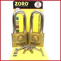Ổ khóa Zoro ĐẦU BÁO THƯỜNG 6 phân 4 chìa - càng Dài