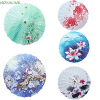 Ô lụa Trung Quốc NOVALINK, Ô giấy treo trang trí thủ công, Ô dù múa cổ điển dài tay có hoa văn chắc chắn Cô gái