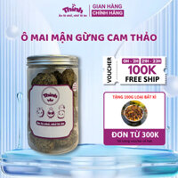 Ô mai mận gừng cam thảo Hồ Bắc ướp kiểu truyền thống, ngọt nhẹ, chua dịu không chất bảo quản