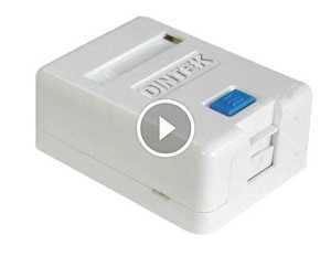 Ổ mạng nổi 1 port DINTEK 1301-02012