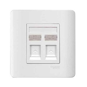 Ổ mạng + ổ điện thoại Schneider Zencelo Series E8432TDRJS_6_G19
