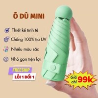 Ô Mini Chống Nắng Dù Che Mưa Gấp Gọn 2 Lớp Chắc Chắn Moda.H