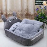 Ổ nệm giường chó mèo toroto xám size 80x60x20cm