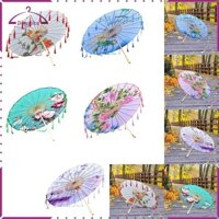 Ô Nghệ Thuật Trung Quốc Tay Cầm Gỗ Họa Tiết Hoa Múa Cổ Điển Ô Cho Nhảy Múa Cosplay Chụp Ảnh Cô Dâu Tân Gia