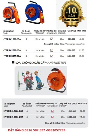 ổ quay công nghiệp QN20-2-15A, 20m