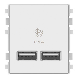 Ổ sạc USB 2.1A đôi Schneider 8432USB_WE