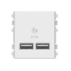 Ổ sạc USB 2.1A đôi Schneider 8432USB_WE