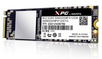 Ổ SSD Adata XPG SX6000 512Gb PCIe Gen3x2 M.2 2280 (đọc: 1000MB/s /ghi: 800MB/s)