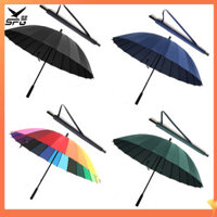 Ô Tay Cầm Dài SPG, Ô Thẳng Cho Mưa Và Tỏa Sáng, Thời Trang 24 Sườn Gậy Chống Gió Ô Kích Thước Lớn Bằng Tay Cho 2-3 Người