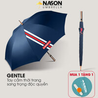 Ô thẳng cao cấp tán rộng Nason Gentle - Dù thẳng cao cấp Nason - Ô dù chống lật, ô thẳng che mưa - Liberty xanh dương