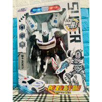 Ô tô cảnh sát biến hình thành Robot Màu Trắng
