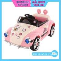 Ô tô điện cho bé gái HELLO KITTY MINI COOPER có điều khiển từ xa, 2 chế độ tự lái và điểu khiển bán sỉ Benbon store