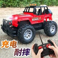 Ô tô điều khiển từ xa cho trẻ em, xe địa hình, sạc lại với đèn LED, ô tô đồ chơi điện, ô tô đua cho bé trai và bé gái, mô phỏng di chuyển