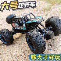 Ô tô điều khiển từ xa hợp kim off-road cực lớn, ô tô leo núi 4WD tốc độ cao có thể sạc lại, ô tô đồ chơi điều khiển từ xa cho trẻ em trai