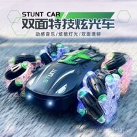 Ô tô điều khiển từ xa Stunt Drift, ô tô đồ chơi điện không dây, lăn hai mặt, xoay địa hình