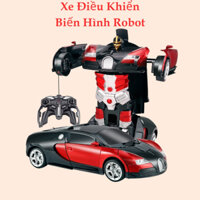 Ô tô điều khiển từ xa xe điều khiển từ xa màu đỏ bóng biến hình robot chất liệu cao cấp thiết kế siêu đẹp