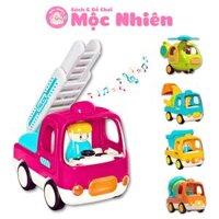 Ô tô đồ chơi trẻ em, xe tải đồ chơi, xe trộn bê tông, xe xúc cát cho bé có nhạc vui nhộn Goodway