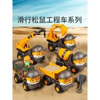 Ô tô đồ chơi vận chuyển máy xúc lớn cho trẻ em, xe kỹ thuật, đồ chơi máy đào cho bé trai, ô tô lớn