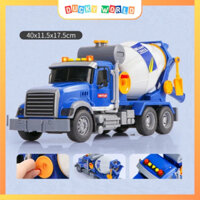 Ô Tô Đồ Chơi, Xe Bồn Bê Tông TOYSTAR Mô Hình Cao Cấp Cỡ Lớn Có Nhạc Cấu Trúc Hoạt Động Như Xe Thật Đồ Chơi Cho Bé Trai
