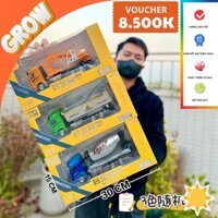 Ô tô đồ chơi, xe mô hình kim loại, xe cẩu đồ chơi, xe ben,xe tải, nội địa trung, quà sinh nhât- grow