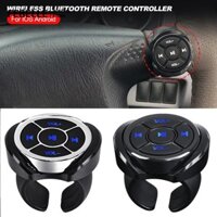 Ô Tô Không Dây Bluetooth Phương Tiện Nút Điều Khiển Từ Xa Xe Máy Xe Đạp Vô Lăng MP3 Nhạc Chơi Cho IOS Android