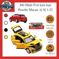 Ô tô kim loại mô hình Posche Macan tỷ lệ 1:32, xe mô hình tĩnh mở được full cửa có đèn âm thanh ánh sáng, xe đóng hộp