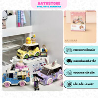 Ô tô mini LOZ lắp ráp đáng yêu