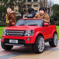 Ô tô xe điện điều khiển tự lái LAND ROVER BDM-0918 bánh hơi ghế da 4 động cơ (Đỏ-Trắng-Xanh-Đen)
