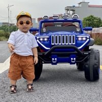 Ô tô xe điện đồ chơi   BABY-KID BDQ1200 2 động cơ lớn 2 chỗ 12V7AH cho bé vận động ( Đỏ-Trắng-Xanh)