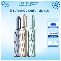 Ô tự bung 2 chiều, dù mưa gấp CÓ MÓC TREO 3 tay cầm có móc treo độc đáo Carabiner Z tiện lợi