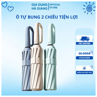 Ô tự bung 2 chiều, dù mưa gấp CÓ MÓC TREO 3 tay cầm có móc treo độc đáo Carabiner Z tiện lợi
