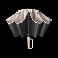 Ô UV MISUPS, Ô gấp ngược hoàn toàn tự động được gia cố, Tay cầm Carabiner Ô dù sọc phản quang chống gió