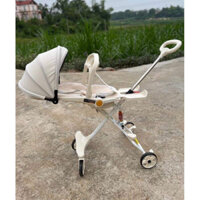 [Ȟỏa Tốc 2H] Xe đẩy nâng cấp M9 2 chiều 3 tư thế ngả sâu  cho bé yêu có bàn ăn dặm Minhnhi.Kid