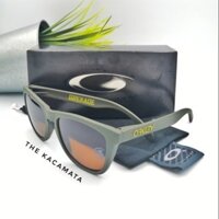 Oaklay frogskins lựu đạn Kính râm ori Ống kính Phân cực Quà tặng miễn phí Dây đeo & Kích thước gỗ sồi