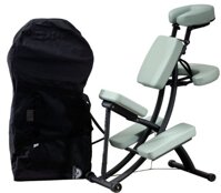 Oakworks Portal Pro, Massage Chair, Portable Chair Massage, With Carry Case, For Back Massage, Face Down Massage, Sage (light green)