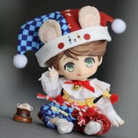 Ob11 Quần Áo Trẻ Em 1 / 12bjd GSC Đất Sét YMY UFDOLL body9 Quần Áo Chú Hề xiếc