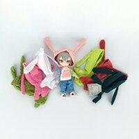 Ob11 Quần Áo Trẻ Em Tai Thỏ Có Mũ Trùm Đầu Áo pd9 Body bjd Bỏ Túi Áo GSC Top